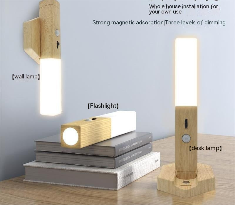 Smart Home Wooden Small Night Lamp